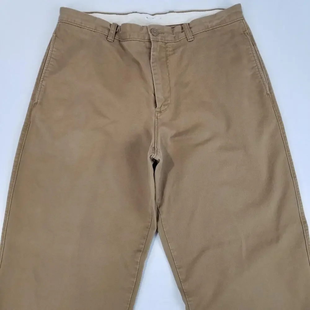 J.Crew Pants Mens 34x32 Beige Khaki Broken-In Chino Relaxed Fit Cotton Casual